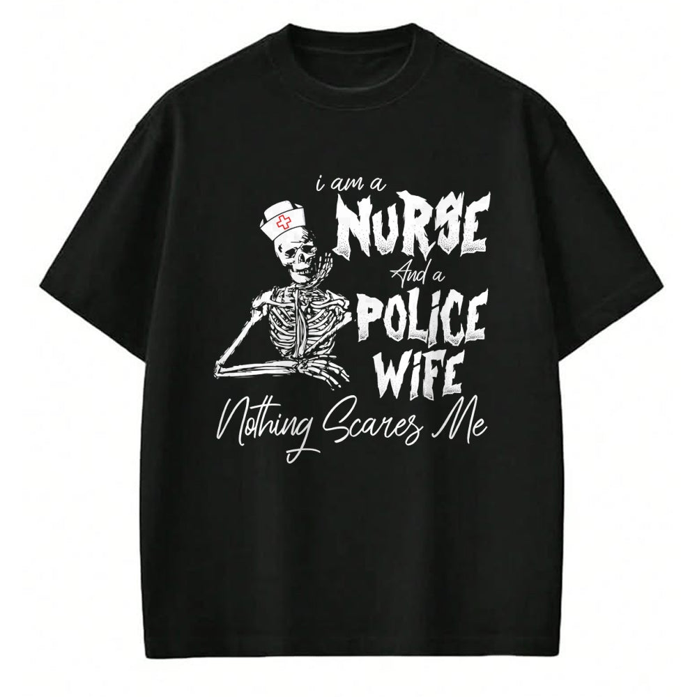 Funny Nurse Shirt, Nurse Unisex T-Shirt/Hoodie/Sweatshirt HLT00 - I’m A Mom Grandma And A Retired Nurse Nothing Scares Me T-Shirt