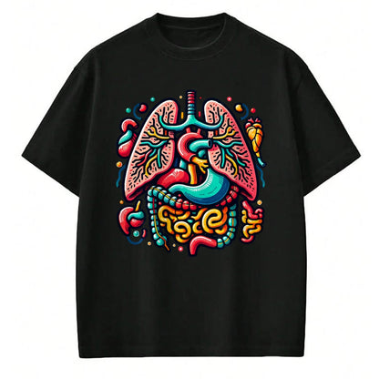 Best Doctor Shirt, Funny Doctor UnisexT-Shirt/Hoodie/Sweatshirt HLT00 - Colorful Human Body Anatomy Illustrated Internal Organs Art T-Shirt