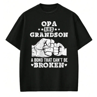 Best Grandpa Shirt, Proud Grandpa Unisex T-Shirt/Hoodie/Sweatshirt HLT00 - Opa and grandson a bond that cant be broken Grandpa gift T-Shirt