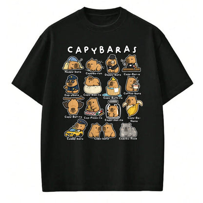 Cute Capybara Shirt, Funny Capybara Unisex T-Shirt/Hoodie/Sweatshirt HLT00 - Cute Capybaras Puns Funny Rodent Meme Animal Lover Humor T-Shirt