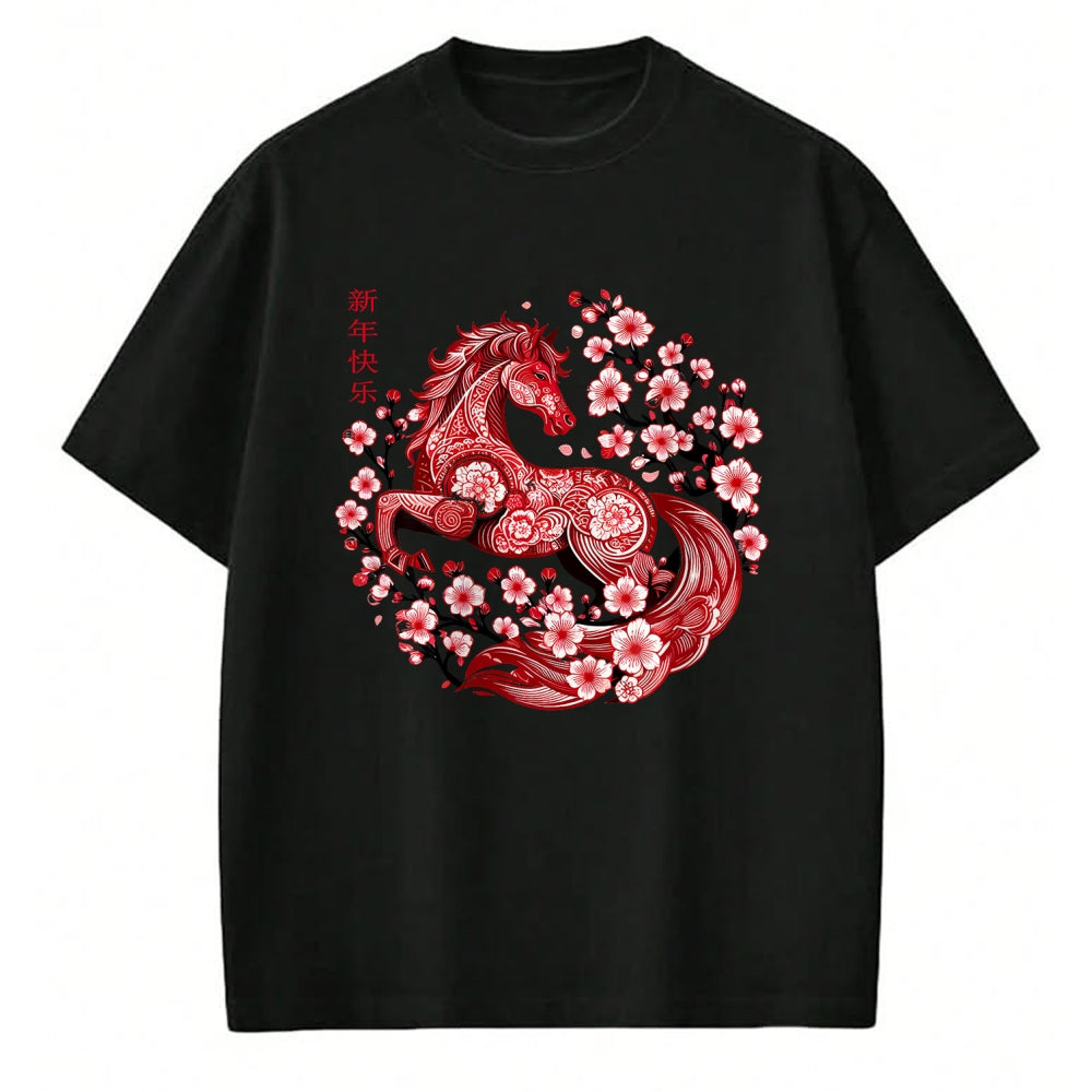 Best Horse Lover Shirt , Funny Horse UnisexT-Shirt/Hoodie/Sweatshirt HLT00 - Lunar New Year Happy Chinese New Year of The Horse 2026 T-Shirt