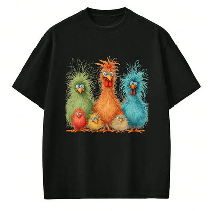 Best Thanksgiving Family Shirt , Funny Thanksgiving UnisexT-Shirt/Hoodie/Sweatshirt HLT00 - Retro Eagerlys Colorful Funny Chicken Art, for Men Women Kid T-Shirt