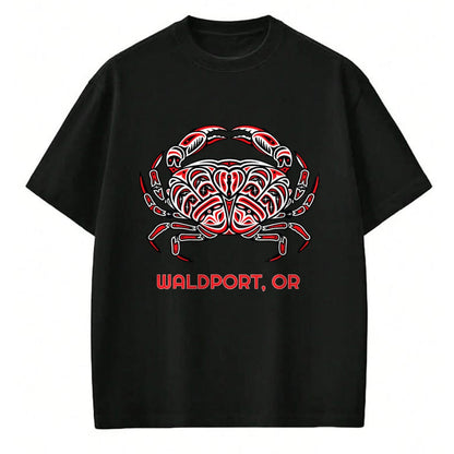 Native American T-Shirts, Vintage Native American Unisex T-Shirt/Hoodie/Sweatshirt HLT00 - Waldport Oregon Dungeness Crab Native American
