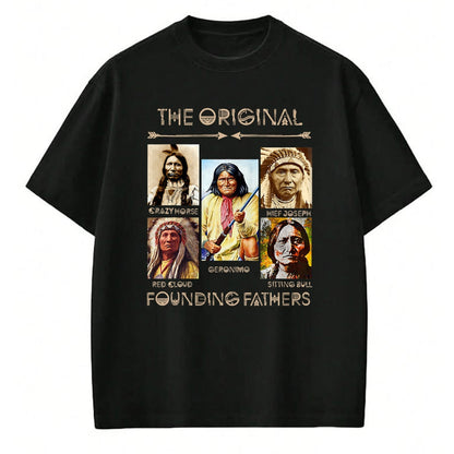 Native American T-Shirts, Vintage Native American Unisex T-Shirt/Hoodie/Sweatshirt HLT00 - The Original Founding Fathers Native American (1)