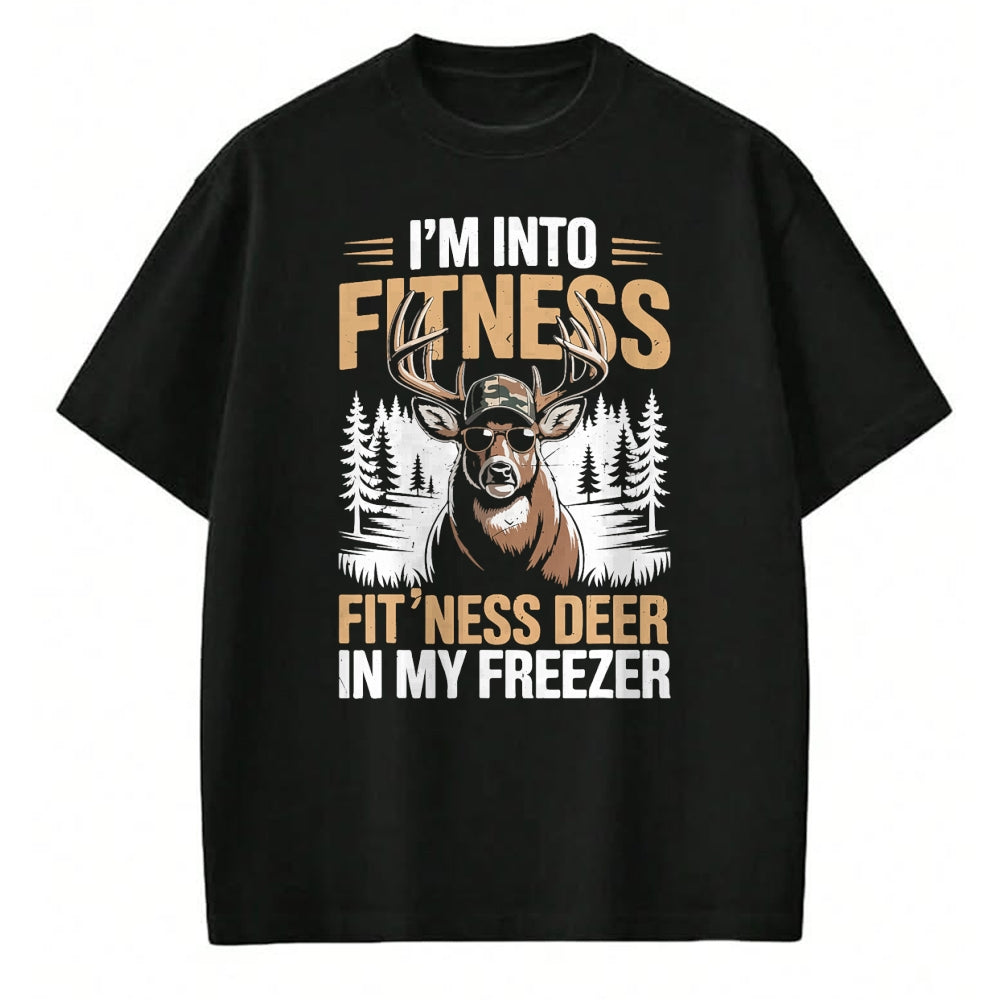 Funny Hunting Shirt, Gift For Hunting Lover Unisex T-Shirt/Hoodie/Sweatshirt HLT00 - Camo Deer Hunting Men_s Fitness Deer Freezer Funny Hunting T-Shirt