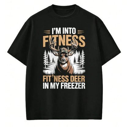 Funny Hunting Shirt, Gift For Hunting Lover Unisex T-Shirt/Hoodie/Sweatshirt HLT00 - Camo Deer Hunting Men_s Fitness Deer Freezer Funny Hunting T-Shirt