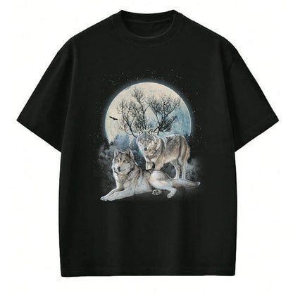 Native American T-Shirts, Vintage Native American Unisex T-Shirt/Hoodie/Sweatshirt HLT00 - The Mountain Wolf Native American Wolf Wolves Lover