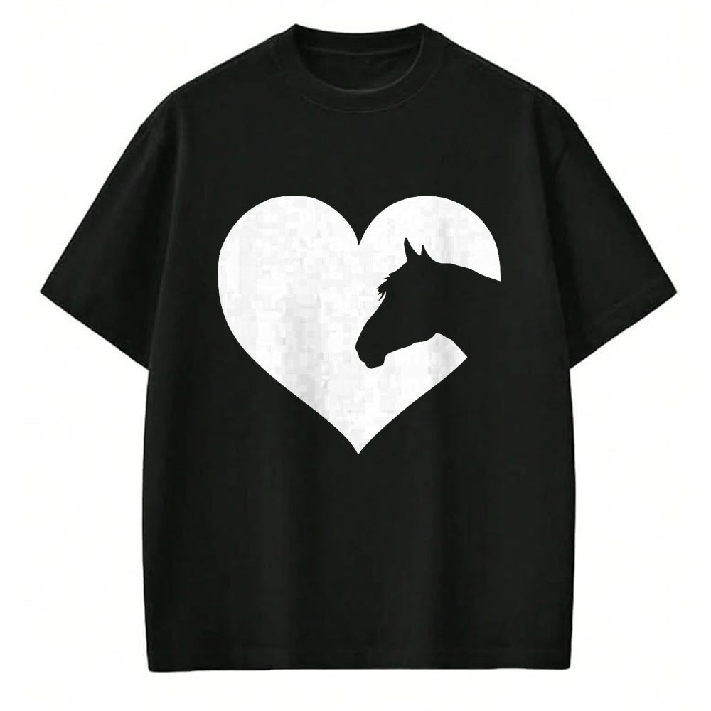 Best Horse Lover Shirt , Funny Horse UnisexT-Shirt/Hoodie/Sweatshirt HLT00 - Cute Horse Lovers Gift idea Heart tee Shirt for Women Girls T-Shirt