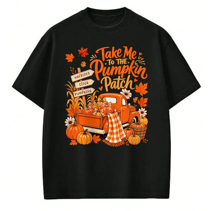 Best Thanksgiving Family Shirt , Funny Thanksgiving UnisexT-Shirt/Hoodie/Sweatshirt HLT00 - Take Me to The Pumpkin Patch Autumn Fall Vintage Truck T-Shirt