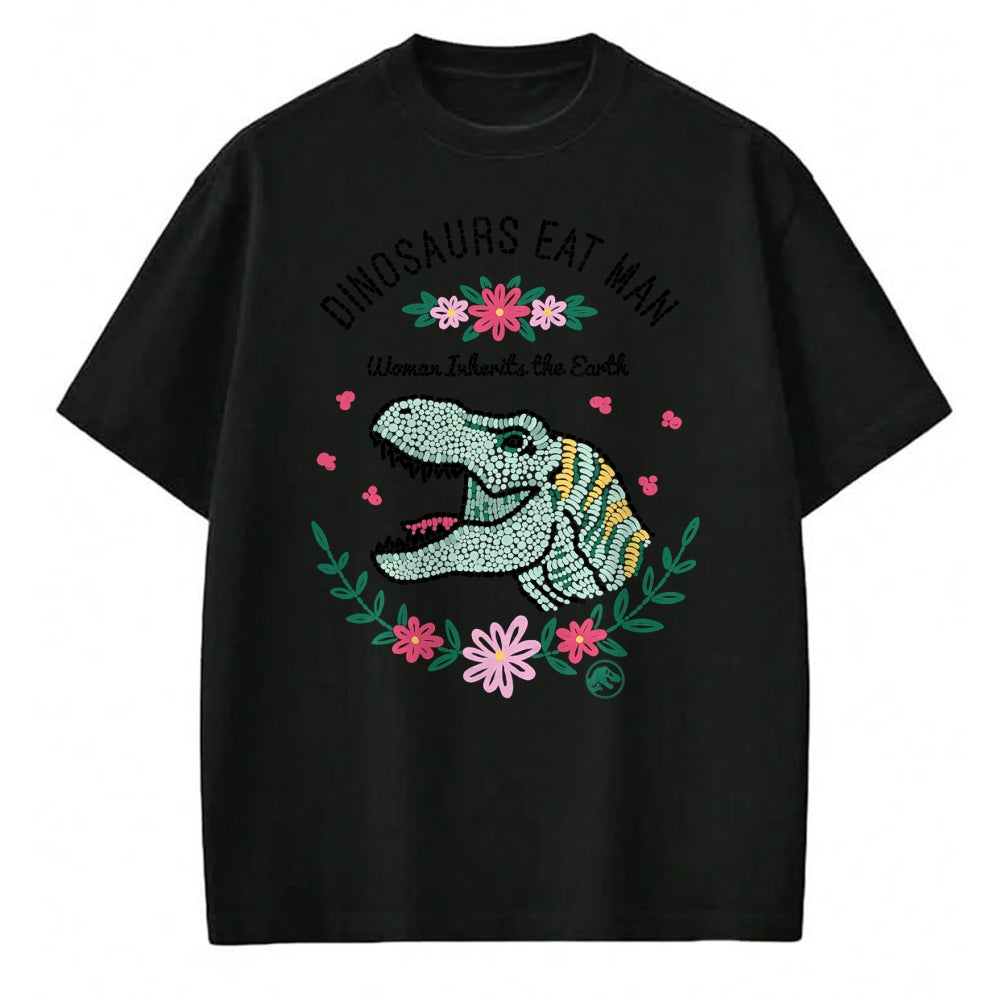 Best Dinosaur Lover Shirt, Funny Dinosaur UnisexT-Shirt/Hoodie/Sweatshirt HLT00 - Jurassic Park Dinos Eat Man Women Inherit The Earth T-Shirt Small