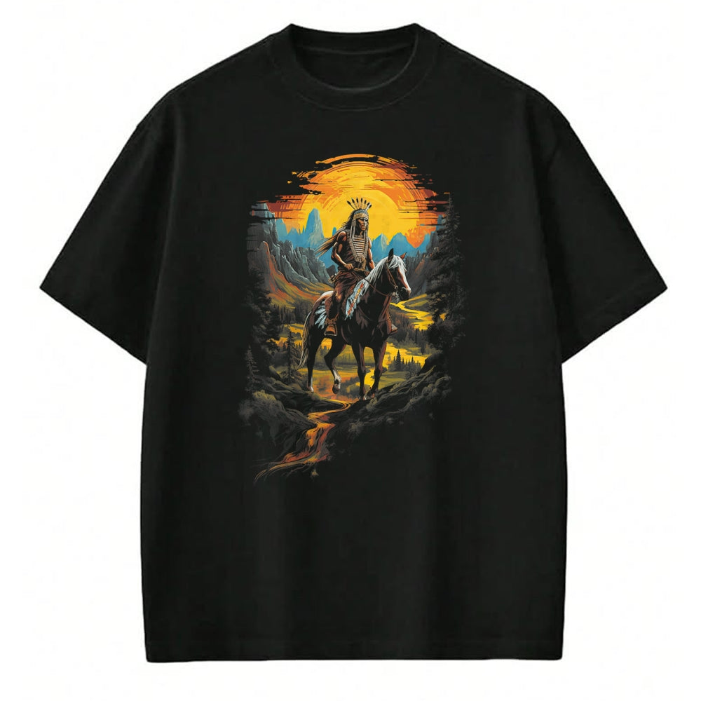 Native American T-Shirts, Vintage Native American Unisex T-Shirt/Hoodie/Sweatshirt HLT00 - Native American Heritage Chief