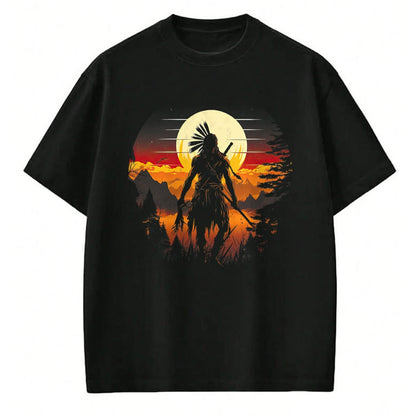 Native American T-Shirts, Vintage Native American Unisex T-Shirt/Hoodie/Sweatshirt HLT00 - Native American Chief Tribes Culture Sacred Sioux
