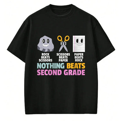 Best Teacher Shirt, Funny Teacher UnisexT-Shirt/Hoodie/Sweatshirt HLT00 - Nothing Beats 2nd Second Grade Back to School Teacher Kids T-Shirt