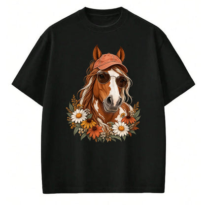 Best Horse Lover Shirt , Funny Horse UnisexT-Shirt/Hoodie/Sweatshirt HLT00 - Cute Floral Horse Western Cowgirl for Kids Girls T-Shirt