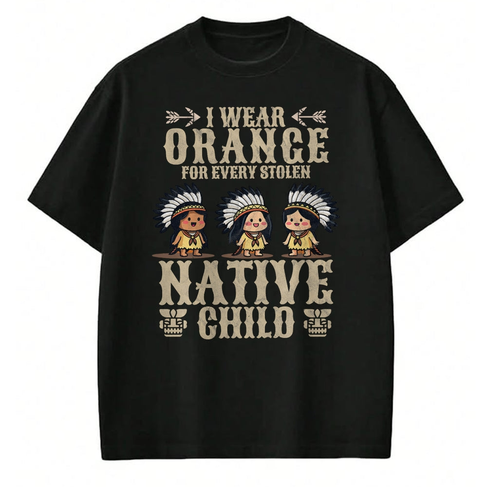 Native American T-Shirts, Vintage Native American Unisex T-Shirt/Hoodie/Sweatshirt HLT00 - I Wear Orange For Every American Native Child Indian Pride (5)