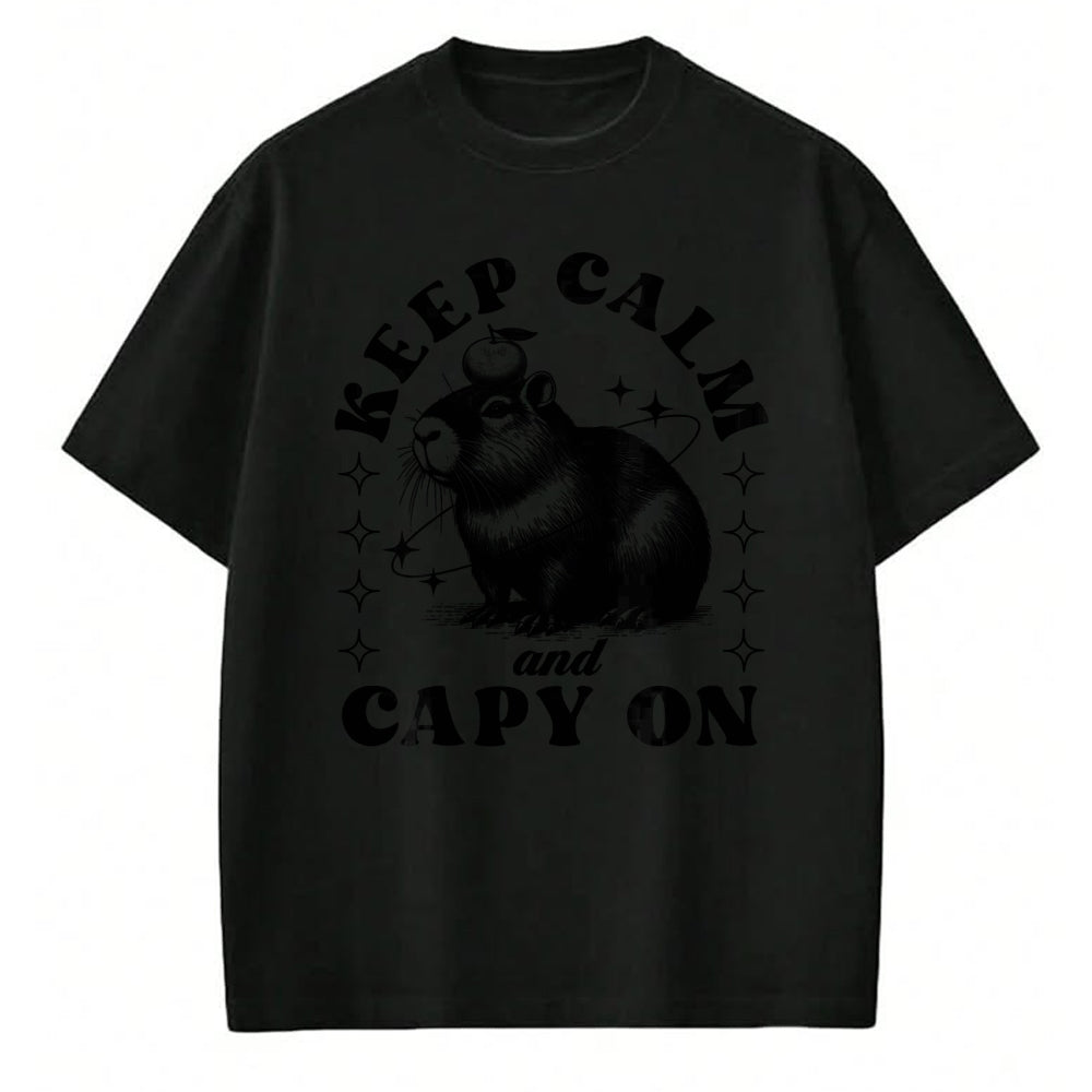 Cute Capybara Shirt, Funny Capybara Unisex T-Shirt/Hoodie/Sweatshirt HLT00 - Sarcastic Capybara Long Sleeve T-Shirt