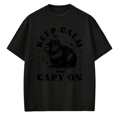 Cute Capybara Shirt, Funny Capybara Unisex T-Shirt/Hoodie/Sweatshirt HLT00 - Sarcastic Capybara Long Sleeve T-Shirt