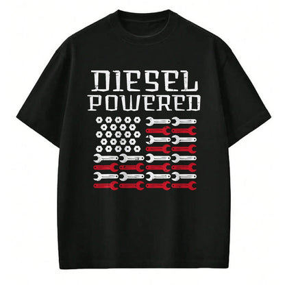 Best Mechanic Life Shirt, Funny Mechanic UnisexT-Shirt/Hoodie/Sweatshirt HLT00 - Diesel Powered US Flag Auto Mechanic Patriot Men Women Kids T-Shirt