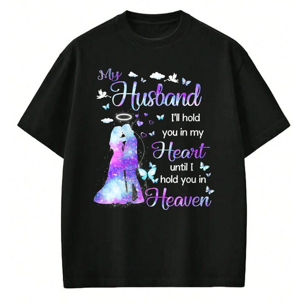 Best Wife Shirt, Wife and Husband Unisex T-Shirt/Hoodie/Sweatshirt HLT00 - My Husband in Heaven T-Shirt