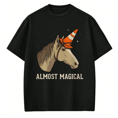 Best Horse Lover Shirt , Funny Horse UnisexT-Shirt/Hoodie/Sweatshirt HLT00 - Almost Magical Funny Horse Traffic Cone Unicorn T-Shirt