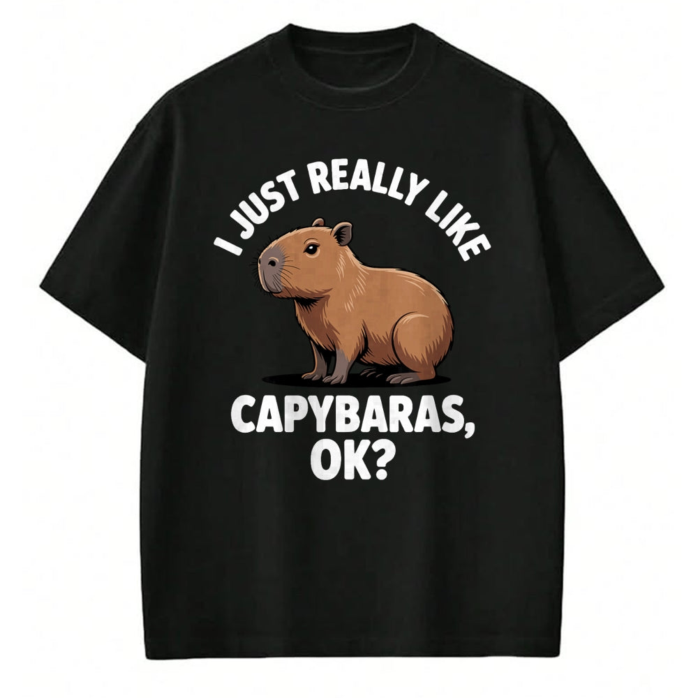 Cute Capybara Shirt, Funny Capybara Unisex T-Shirt/Hoodie/Sweatshirt HLT00 - Funny Capybara Art for Men Women Kids Capy Rodent Capybara T-Shirt