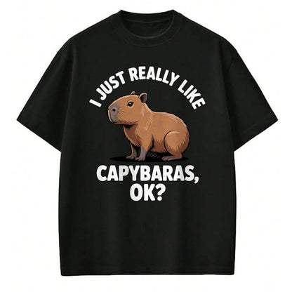 Cute Capybara Shirt, Funny Capybara Unisex T-Shirt/Hoodie/Sweatshirt HLT00 - Funny Capybara Art for Men Women Kids Capy Rodent Capybara T-Shirt