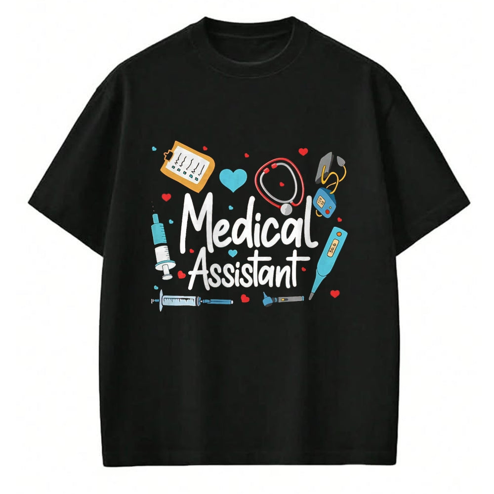 Best Doctor Shirt, Funny Doctor UnisexT-Shirt/Hoodie/Sweatshirt HLT00 - Medical Assistant MA CMA Nursing Doctor Assistant Student T-Shirt, Men, Black, Large