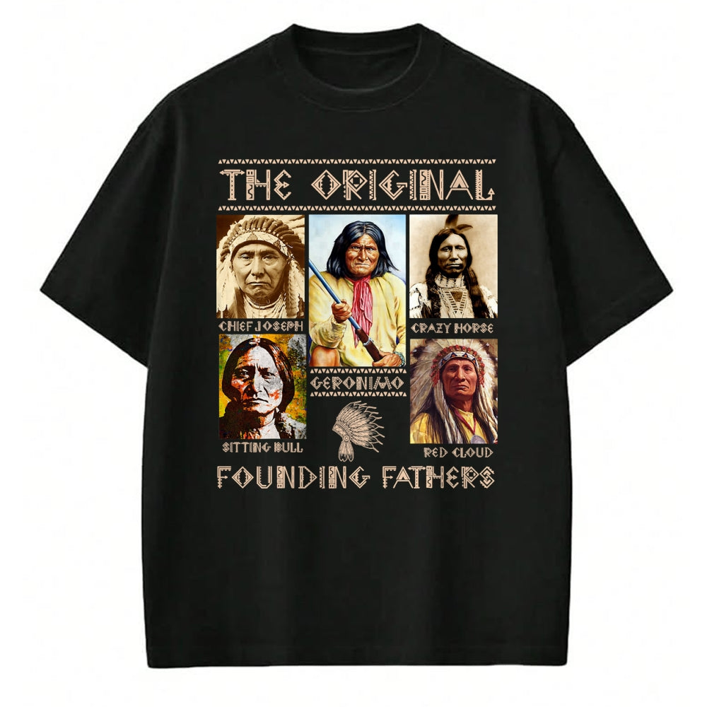 Native American T-Shirts, Vintage Native American Unisex T-Shirt/Hoodie/Sweatshirt HLT00 - The Original Founding Fathers