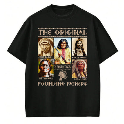 Native American T-Shirts, Vintage Native American Unisex T-Shirt/Hoodie/Sweatshirt HLT00 - The Original Founding Fathers