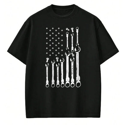 Best Mechanic Life Shirt, Funny Mechanic UnisexT-Shirt/Hoodie/Sweatshirt HLT00 - Mechanic Flag American Patriotic Flag Car Mechanic USA Flag T-Shirt