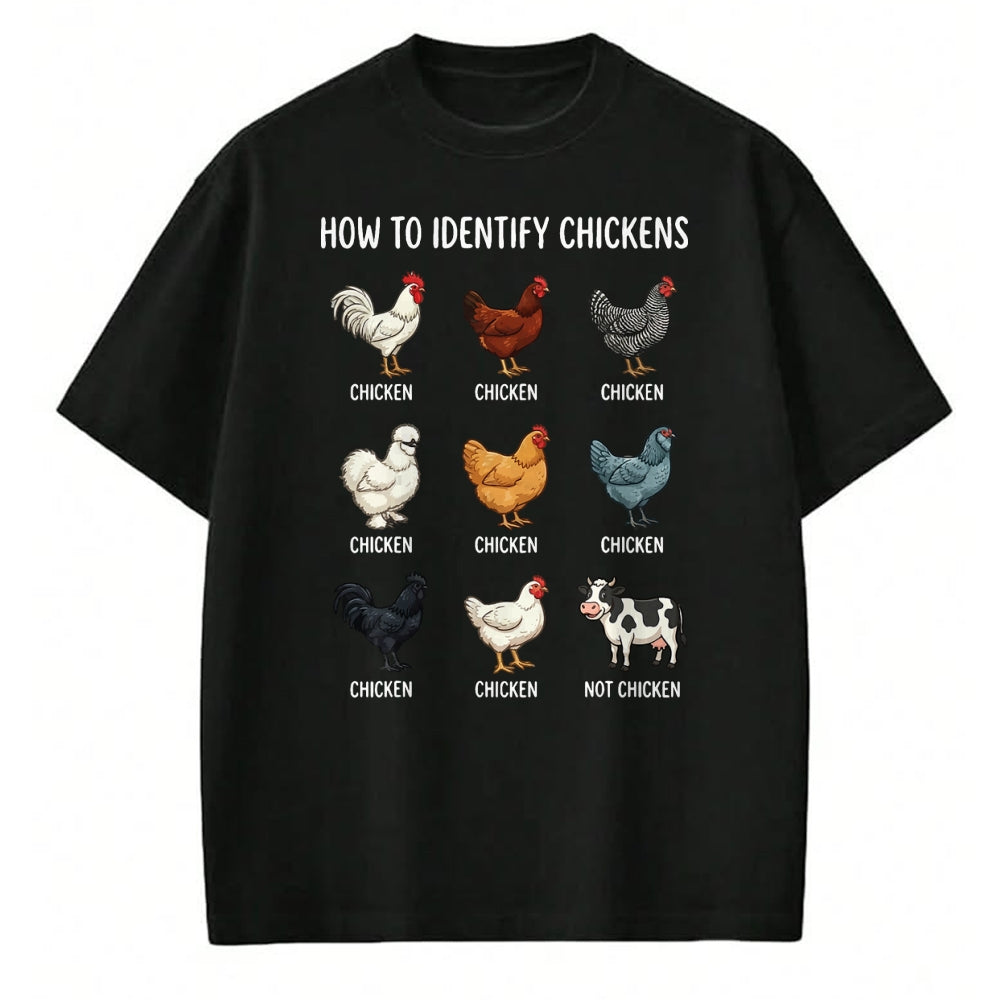 Best Farmer Life Shirt, Funny Farmer UnisexT-Shirt/Hoodie/Sweatshirt HLT00 - How to Identify Chickens T-Shirt