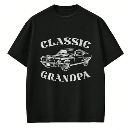 Best Grandpa Shirt, Proud Grandpa Unisex T-Shirt/Hoodie/Sweatshirt HLT00 - Funny Grandpa Classic Car Graphic T-Shirt