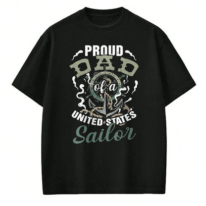 Gift for Dad Shirt, Funny Dad Unisex T-Shirt/Hoodie/Sweatshirt HLT00 – Fathers Day Proud Dad of A United States Anchor Sailor T-Shirt