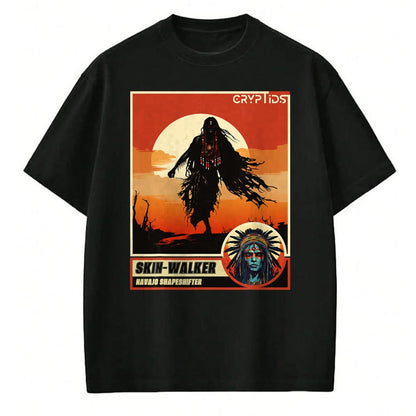 Native American T-Shirts, Vintage Native American Unisex T-Shirt/Hoodie/Sweatshirt HLT00 - Native American Folklore Cryptid Skinwalker