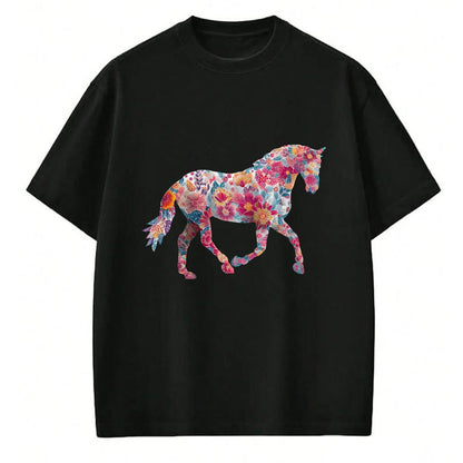 Best Horse Lover Shirt , Funny Horse UnisexT-Shirt/Hoodie/Sweatshirt HLT00 - Horse Flower Equestrian Riding Floral Pattern Graphic T-Shirt