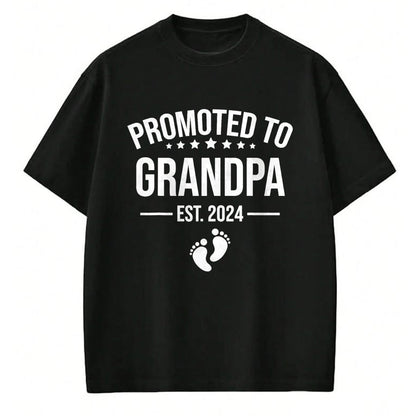 Best Grandpa Shirt, Proud Grandpa Unisex T-Shirt/Hoodie/Sweatshirt HLT00 - 1st Time Grandpa EST 2024 New First Grandpa 2024 T-Shirt (1)