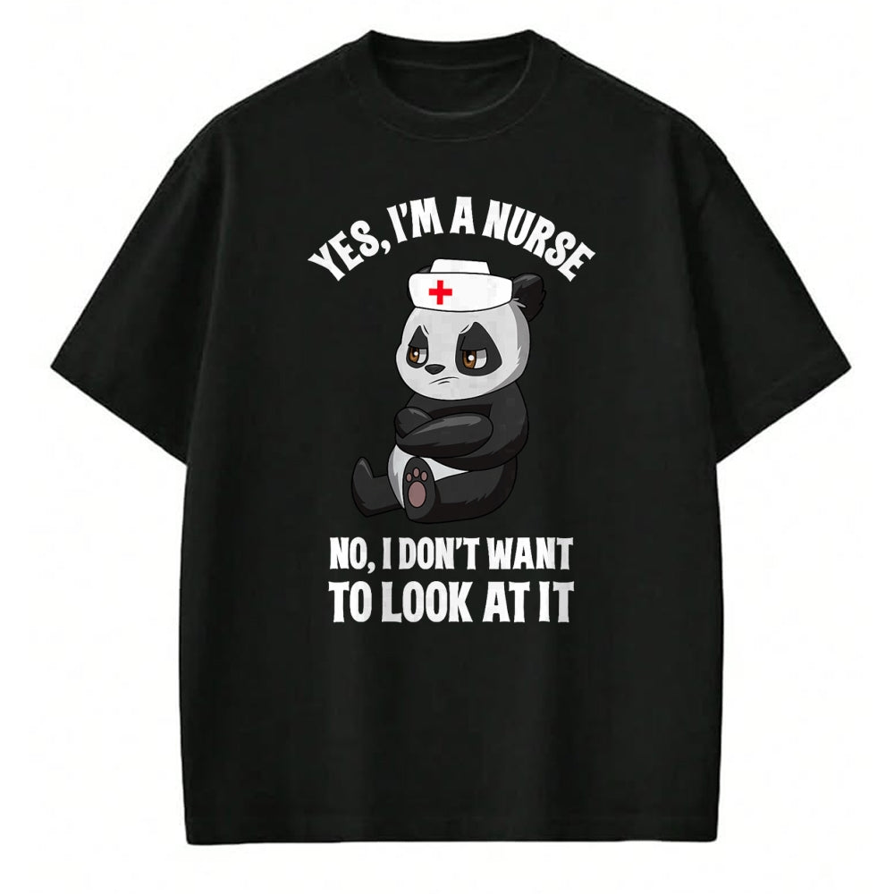 Funny Nurse Shirt, Nurse Unisex T-Shirt/Hoodie/Sweatshirt HLT00 - Funny Panda Nurse Nursing RN LNP Nurse Mom Nurse Life Womens T-Shirt