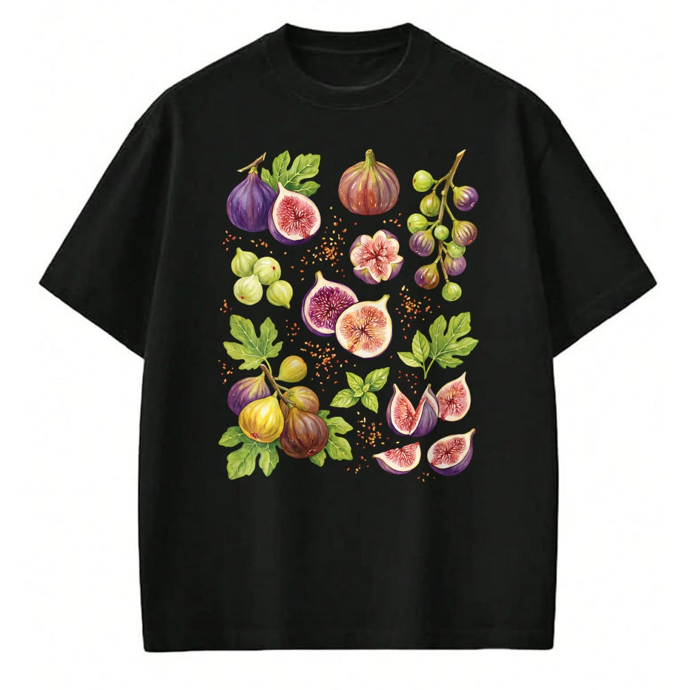 Best Farmer Life Shirt, Funny Farmer UnisexT-Shirt/Hoodie/Sweatshirt HLT00 - Women's Fresh Fig Farmer Market Vintage Y2K Summer Fruit Garden V-Neck T-Shirt