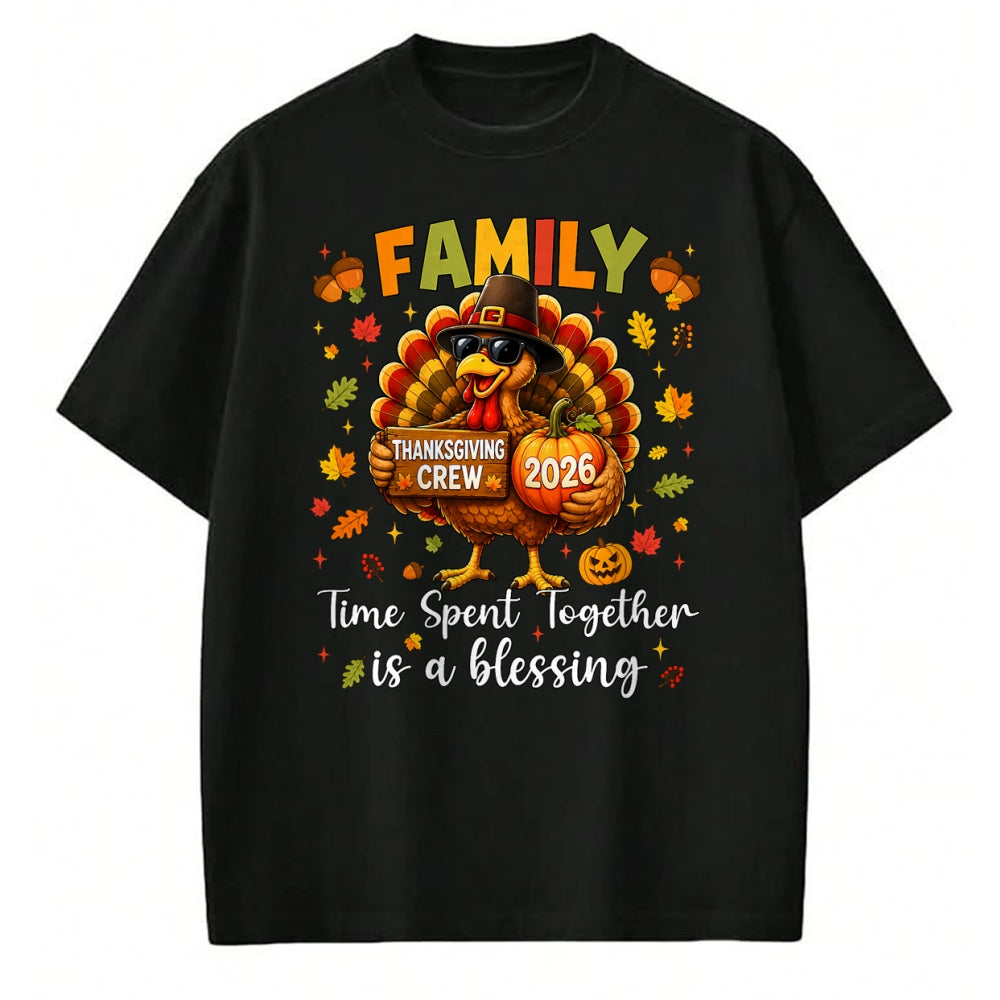 Best Thanksgiving Family Shirt , Funny Thanksgiving UnisexT-Shirt/Hoodie/Sweatshirt HLT00 - Family Thanksgiving 2026 Thanksgiving Crew Turkey Matching T-Shirt (4)