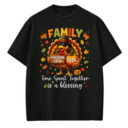 Best Thanksgiving Family Shirt , Funny Thanksgiving UnisexT-Shirt/Hoodie/Sweatshirt HLT00 - Family Thanksgiving 2026 Thanksgiving Crew Turkey Matching T-Shirt (4)