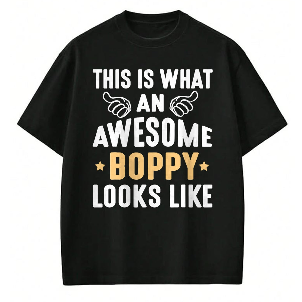Best Wife Shirt, Wife and Husband Unisex T-Shirt/Hoodie/Sweatshirt HLT00 - This Is What An Awesome Boppy Looks Like Grandpa Dad Husband T-Shirt