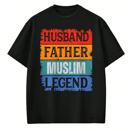 Gift for Dad Shirt, Funny Dad Unisex T-Shirt/Hoodie/Sweatshirt HLT00 – Father Husband MUSLIM Legend Proud Dad Funny Retro Papa T-Shirt