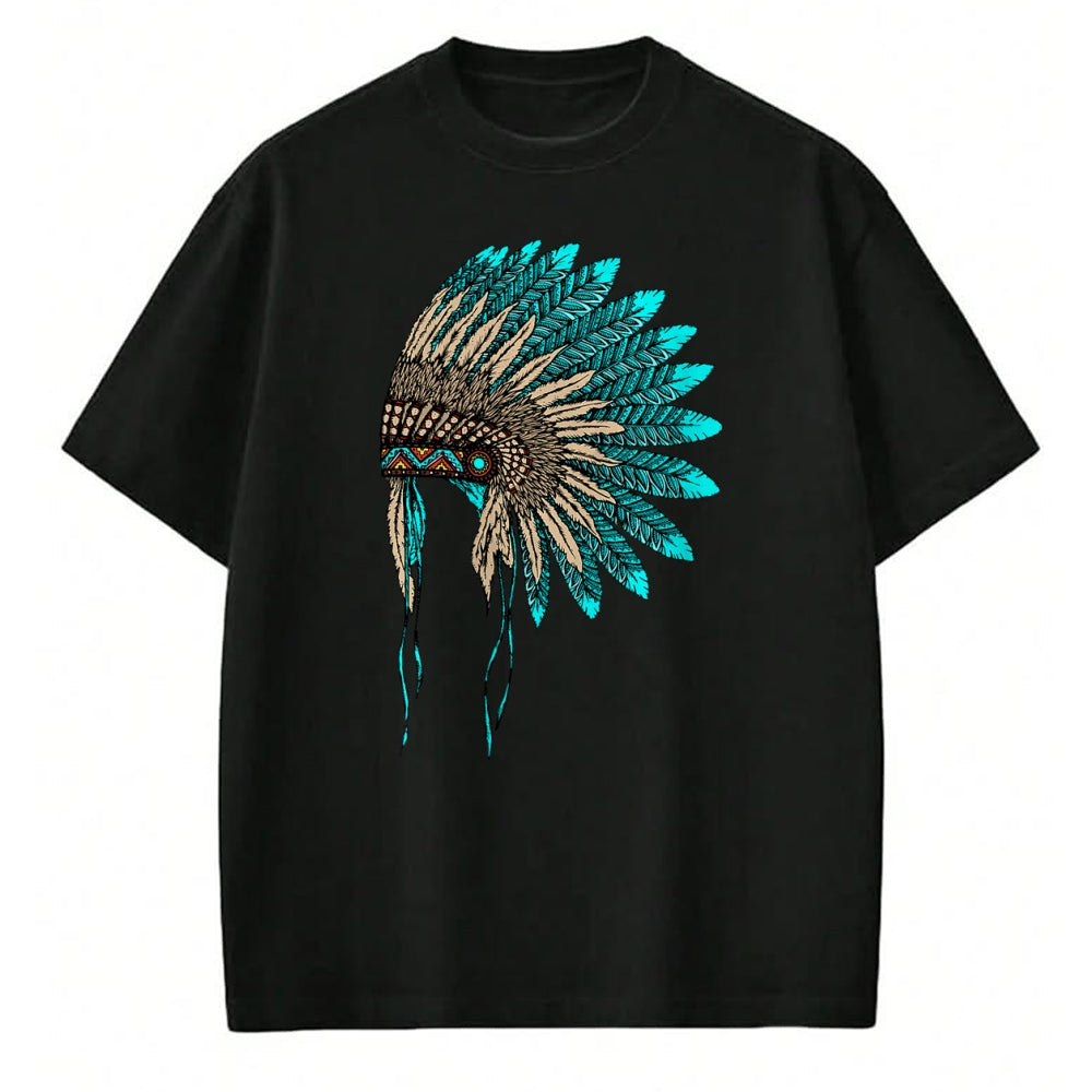 Native American T-Shirts, Vintage Native American Unisex T-Shirt/Hoodie/Sweatshirt HLT00 - Native American Indian Headdress Costume Jewelry Decor