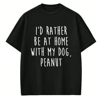 Dog Love Shirt, Dog Lover Gift T-Shirt/Hoodie/Sweatshirt HLT00 - Peanut Dog Name T-Shirt Dog Gift T-Shirt