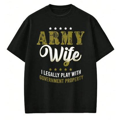 Best Wife Shirt, Wife and Husband Unisex T-Shirt/Hoodie/Sweatshirt HLT00 - Gift for wife T shirt, lucky wife   Army Veteran Wife Shirt Proud Army Wife Gift Tank Top