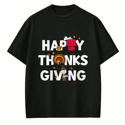 Best Thanksgiving Family Shirt , Funny Thanksgiving UnisexT-Shirt/Hoodie/Sweatshirt HLT00 - Peanuts - Happy Thanksgiving Icons T-Shirt