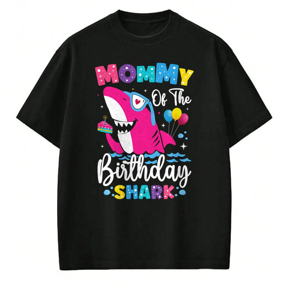 Gift for Mom Shirt, Funny Mom Unisex T-Shirt/Hoodie/Sweatshirt HLT00 - Mommy of the Shark Birthday Mom Matching Family T-Shirt