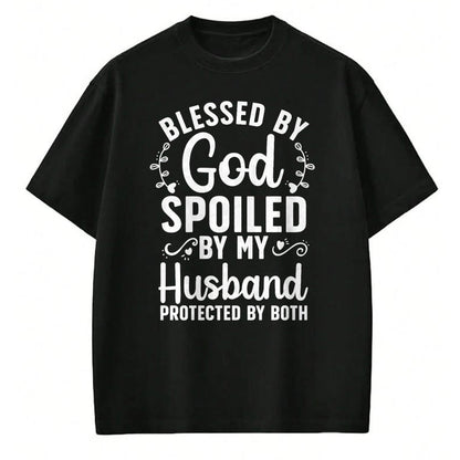Best Wife Shirt, Wife and Husband Unisex T-Shirt/Hoodie/Sweatshirt HLT00 - Gift for wife T shirt, spoiled wife   Funny Spoiled Wife Art For Women Girls Husband Spoiled Wife Pr (11)