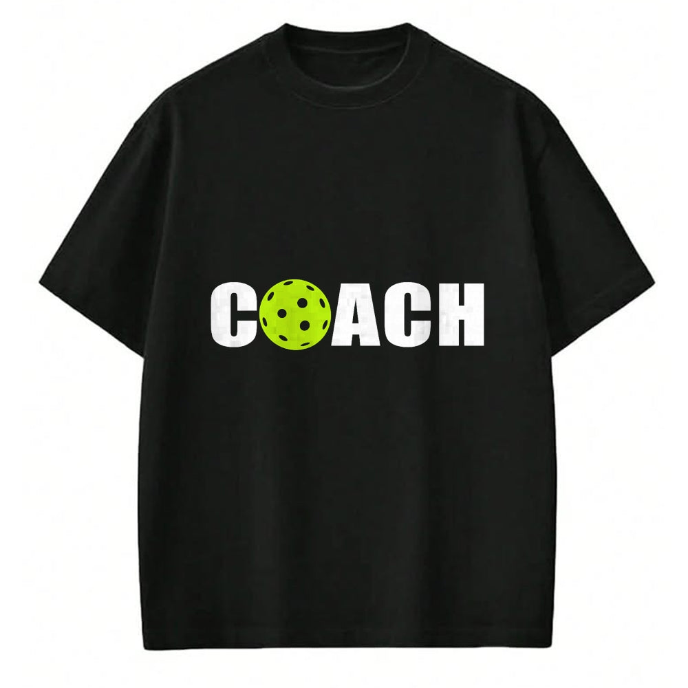 Funny Pickleball Shirt, Pickleball Lover Unisex T-Shirt/Hoodie/Sweatshirt HLT00 - Miftees Pickleball Tees Women_s Black Pickleball Coach T-Shirt
