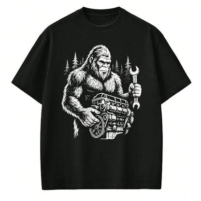 Best Mechanic Life Shirt, Funny Mechanic UnisexT-Shirt/Hoodie/Sweatshirt HLT00 - Funny Mechanic Bigfoot Sasquatch Engine Car Repair T-Shirt (1)